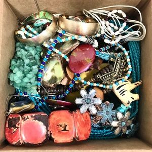 2 lbs Mystery Jewelry Mixed Box Boho Assorted Lot